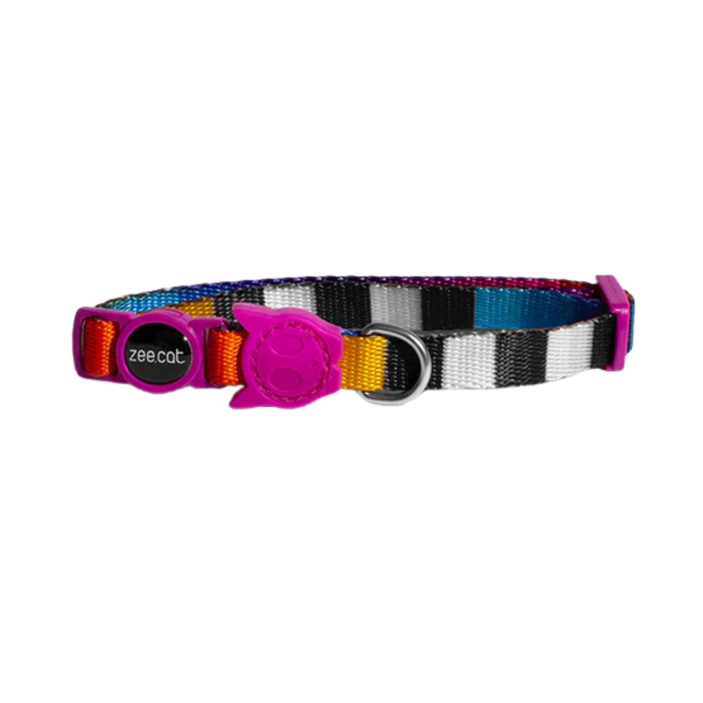 Zee.Cat Collar Prisma – Collar Multicolor para Gatos con Broche de Seguridad - Cosmos