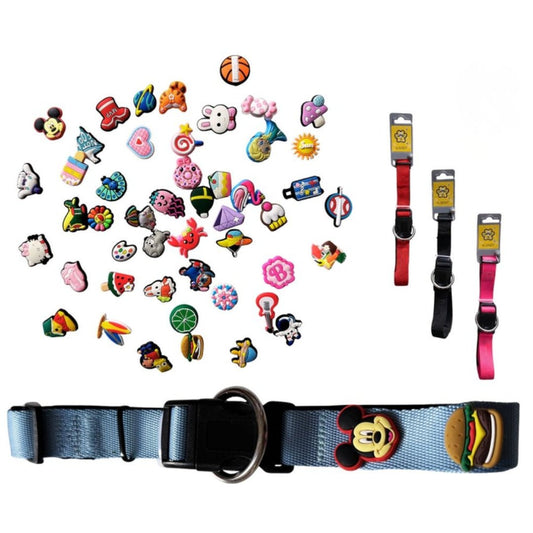 Collar Jibbitz para Perros con Dijes Decorativos - Cosmos