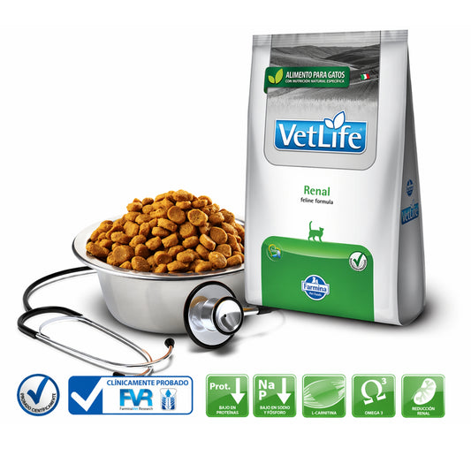 FARMINA Vet Life Renal Feline – Dieta veterinaria para soporte renal en gatos - Cosmos