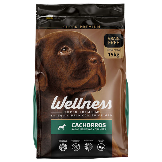 Wellness Cachorro Razas Medianas y Grandes de 15kg - Cosmos