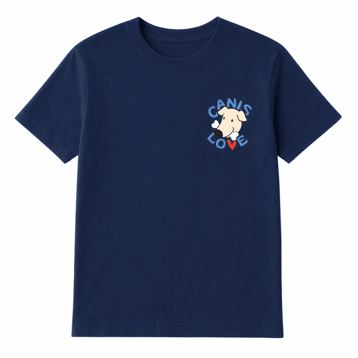 Camiseta Canis Love L - 100% algodón - El 10% de nuestras ganancias se dona directamente a refugios - Cosmos
