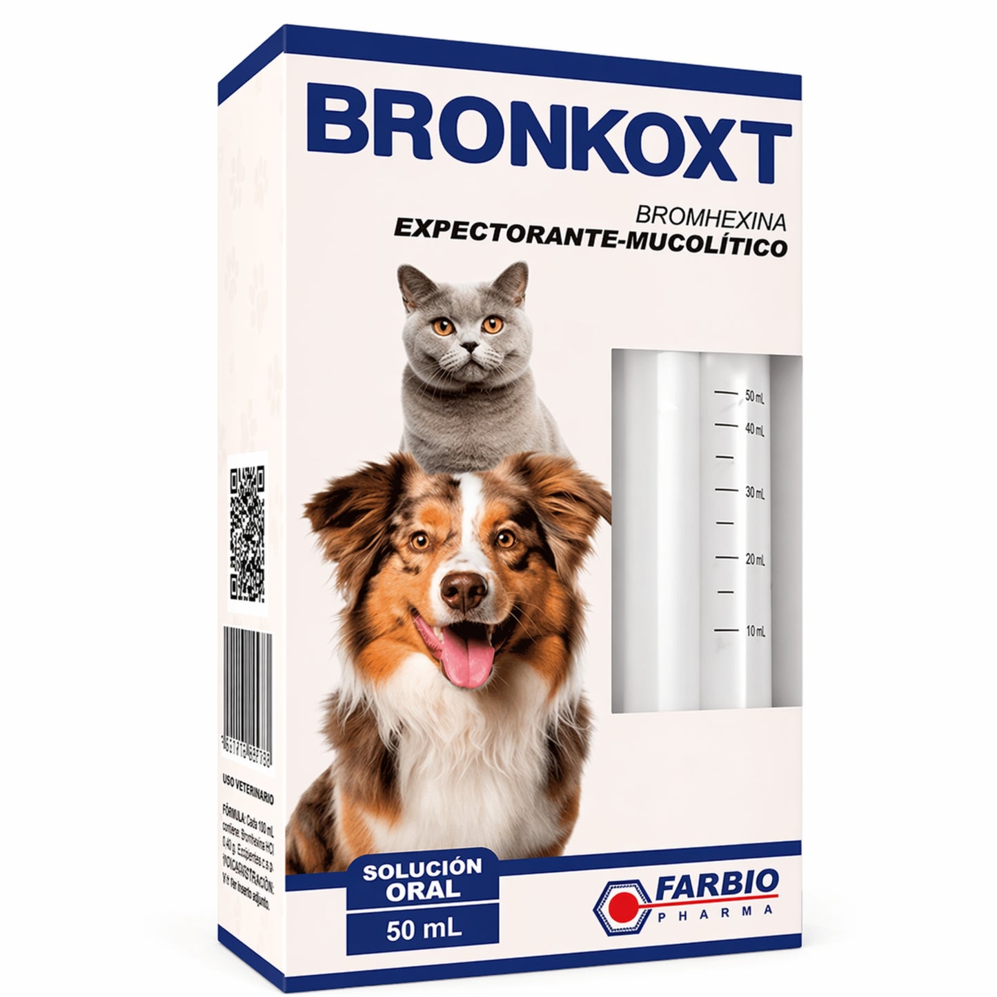 Bronkoxt® – Expectorante Mucolítico para Problemas Respiratorios en Perros y Gatos - Cosmos