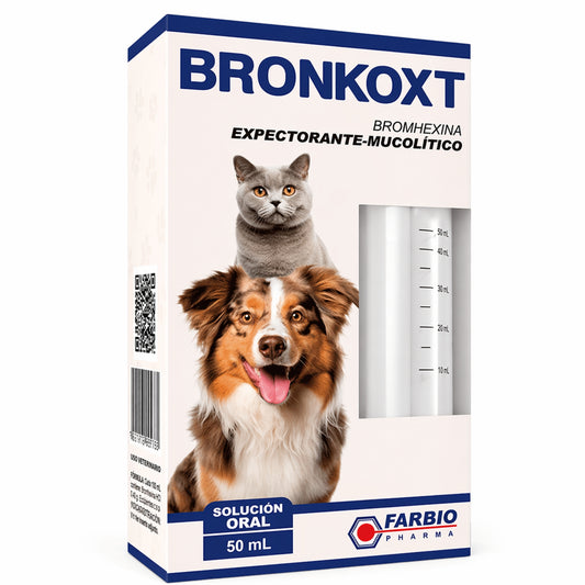 Bronkoxt® – Expectorante Mucolítico para Problemas Respiratorios en Perros y Gatos - Cosmos