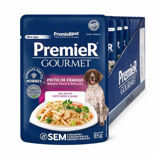 PremieR Gourmet Pollo, Batata y Brócoli – Alimento Húmedo para Perros - Cosmos