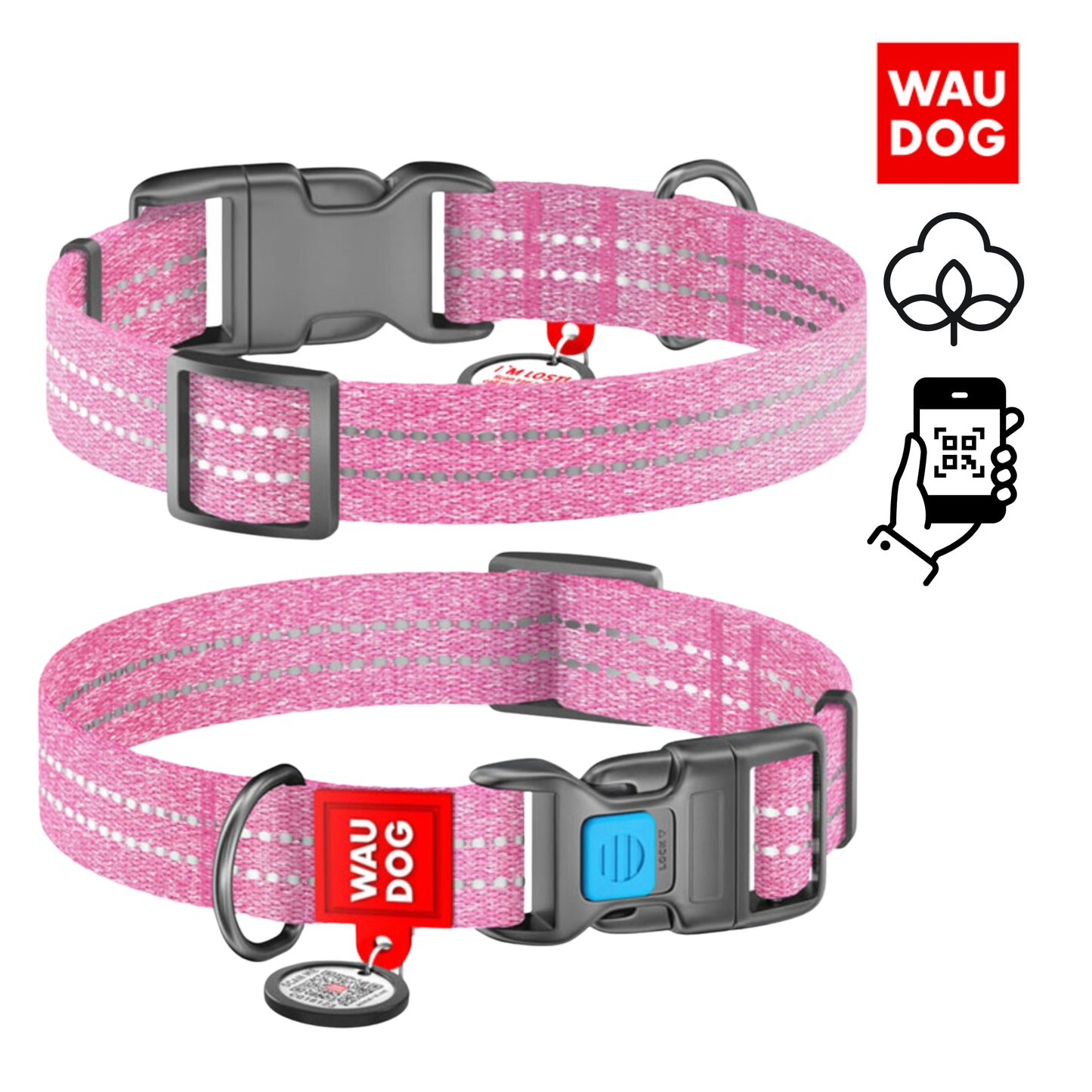 WAUDOG Cotton Collar M 2,0 mm