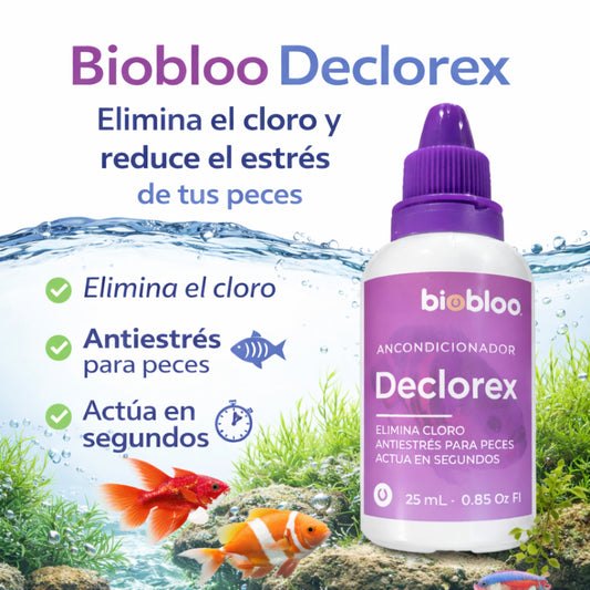 Biobloo Declorex 25 mL – Acondicionador Anticloro para Acuario - Cosmos