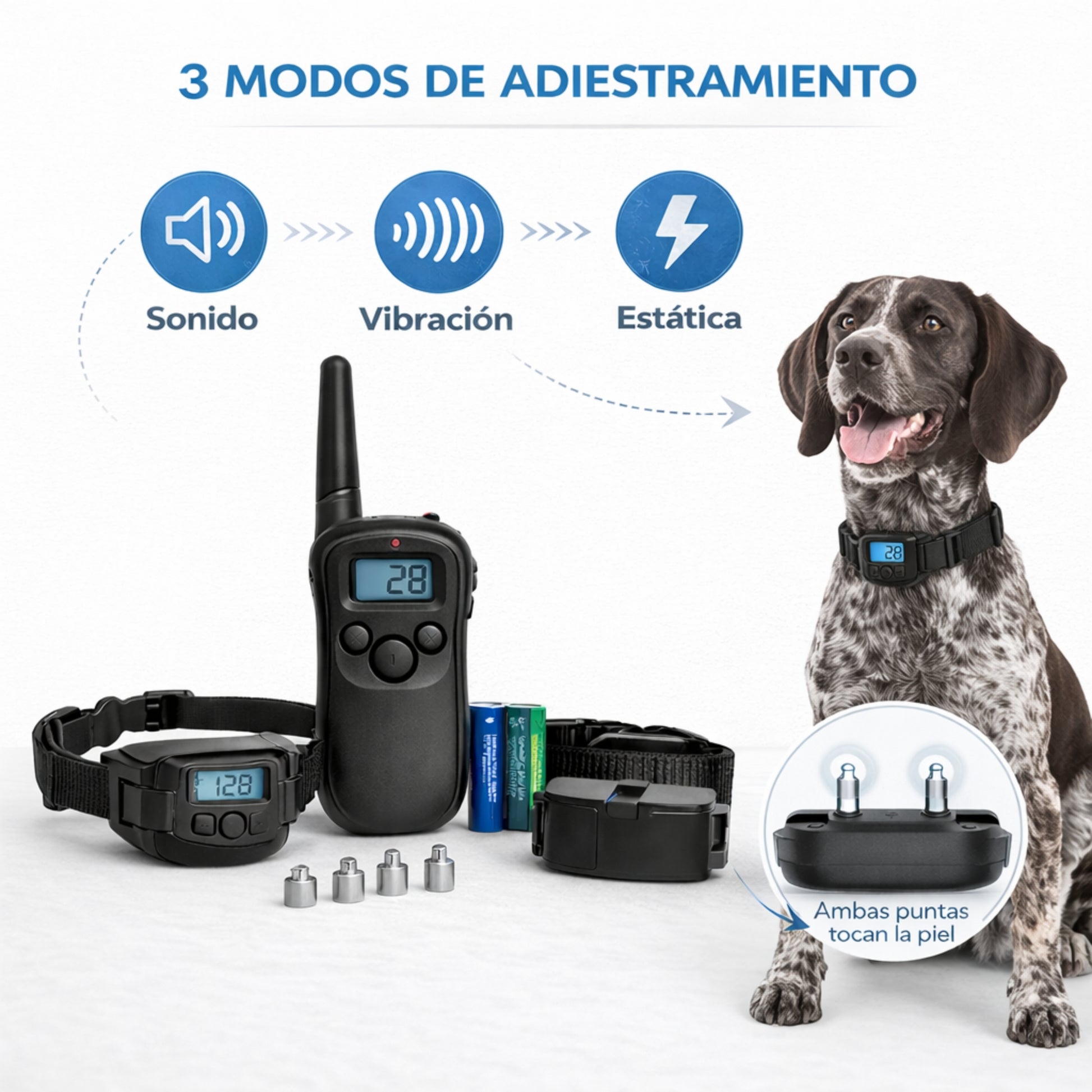 Collar de Entrenamiento Electrónico para Perros – Control Remoto Recargable - Cosmos