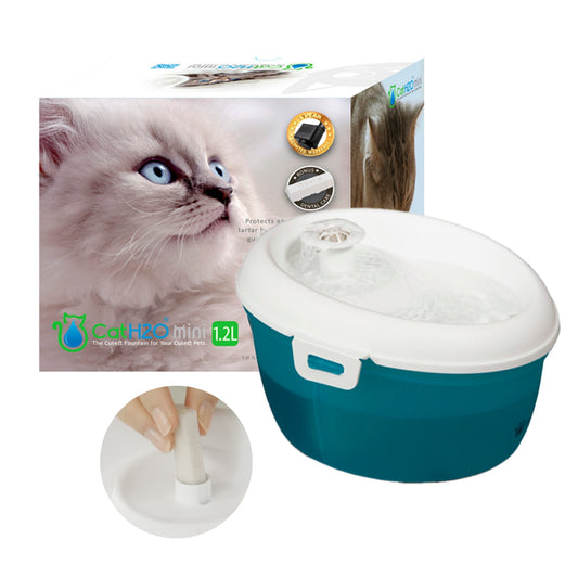 Fuente CatH2O Mini 1.2L – Con Filtro y Pastillas Dentales - COSMOS