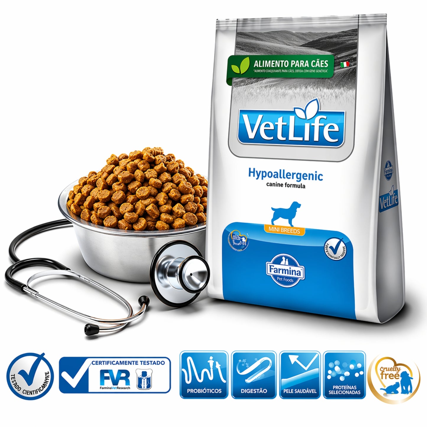 FARMINA Vet Life Hypoallergenic Mini Canine – Dieta veterinaria para alergias en perros de razas pequeñas - Cosmos
