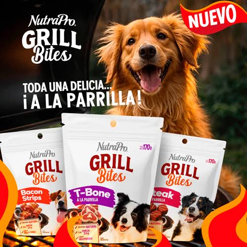 NutraPro Grill Bites - Snacks para Perros - Cosmos