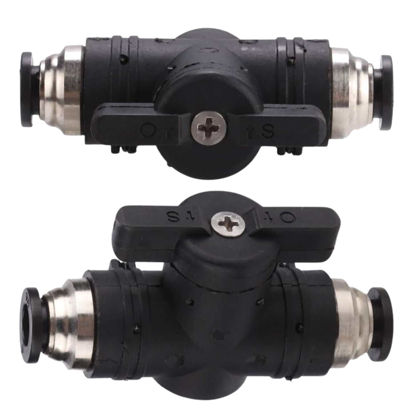 Válvula Manual de Control de Flujo de Aire y CO2 para Acuario – 2 Vías, 6 mm - COSMOS