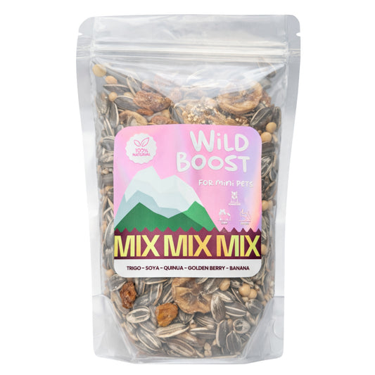 Alimento Premium para Hamster, Gerbo y Rata Wild Boost - Mix Banana Golden Berry - Cosmos
