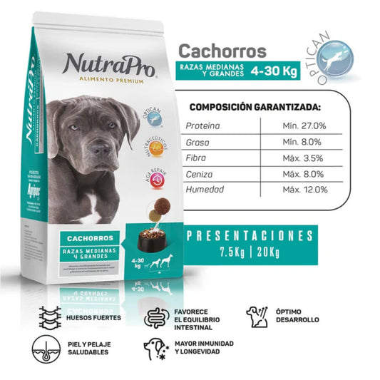 NutraPro Cachorro Razas Medianas y Grandes - Cosmos