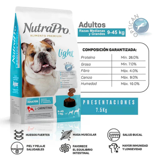 NutraPro Adulto Light 7,5kg - Cosmos