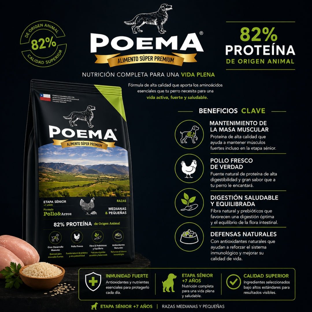 Poema Senior Pollo libre pastoreo & Salmón - Cosmos