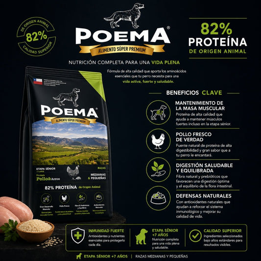 Poema Senior Pollo libre pastoreo & Salmón - Cosmos