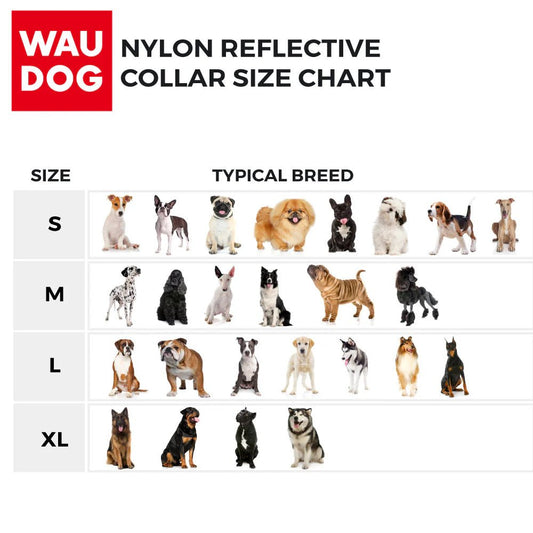 WAUDOG Nylon Collar Design Lines - COSMOS