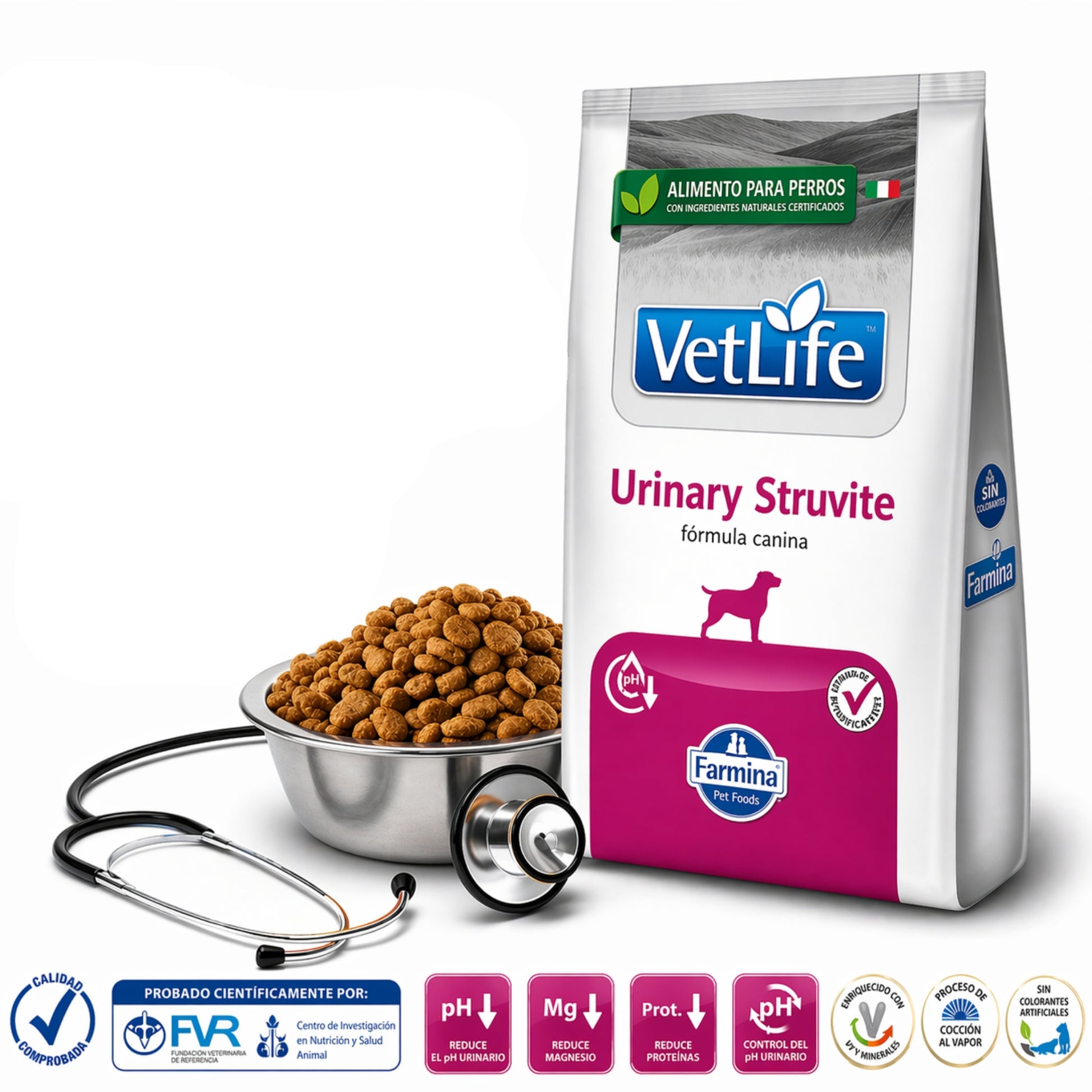 FARMINA Vet Life Urinary Struvite Canine – Dieta veterinaria para el soporte del sistema urinario - Cosmos
