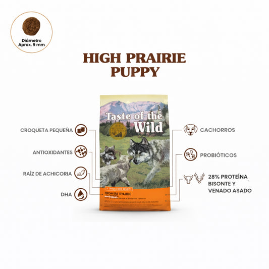 Taste of the Wild High Prairie Puppy Bisonte y Venado - Cosmos
