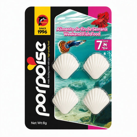Porpoise Weekend Fish Food 8 g – Alimento Vacacional para Peces (7 días) - Cosmos