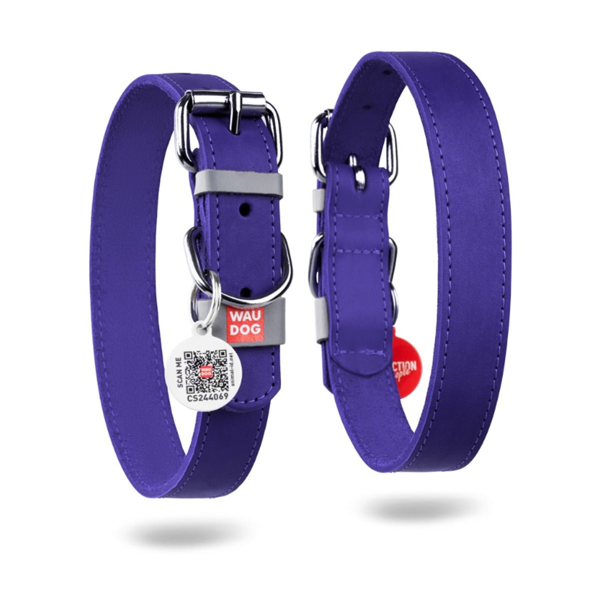 Collar WAUDOG Classic de cuero - Cosmos